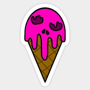 Ice Cream Monster Sticker